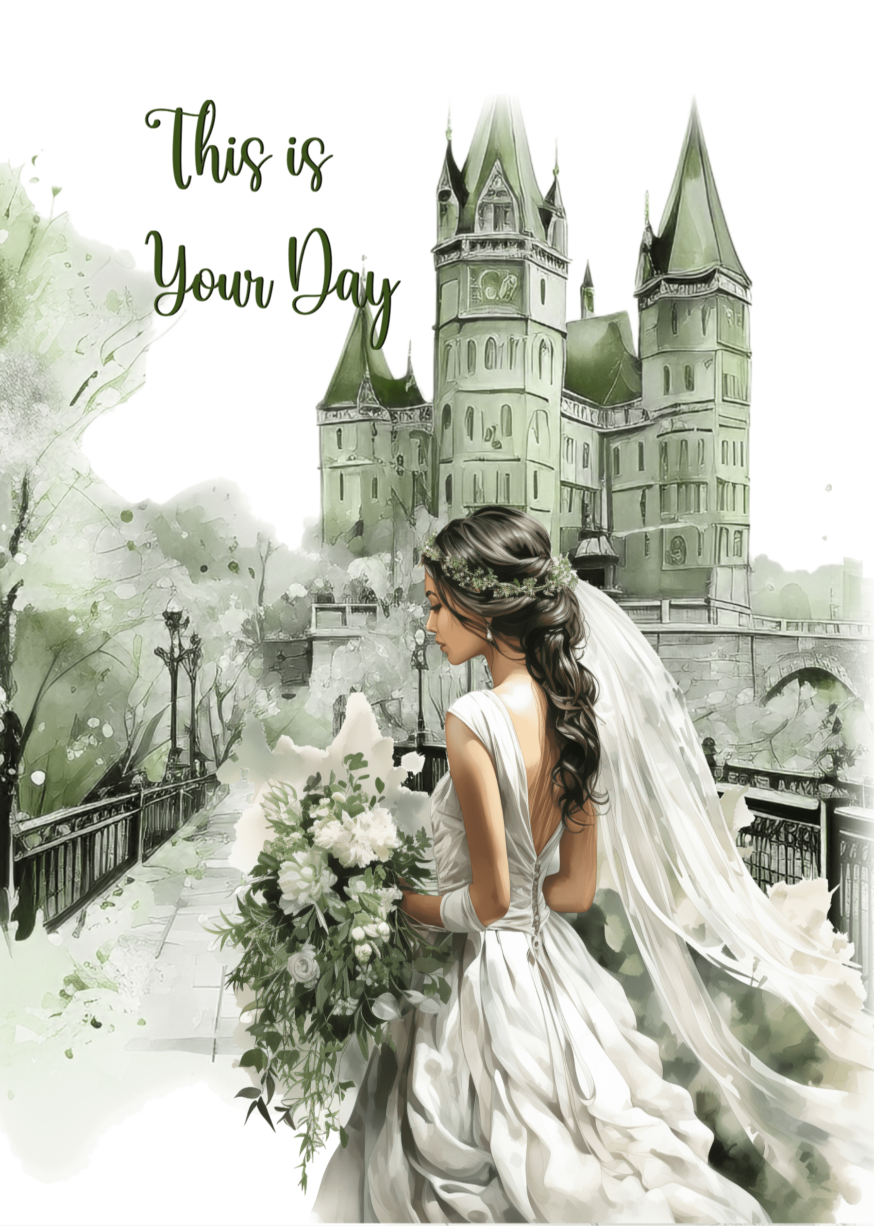 It's Your Day - Wedding Greeting Card