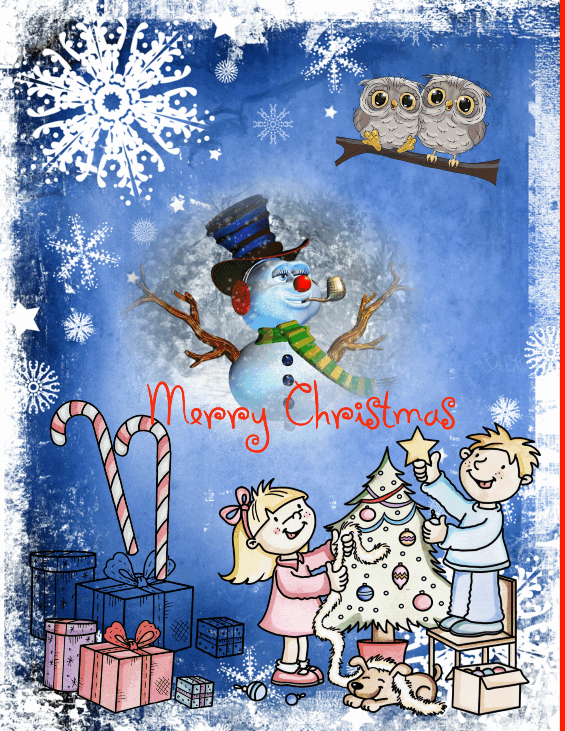Merry Christmas Greeting Card