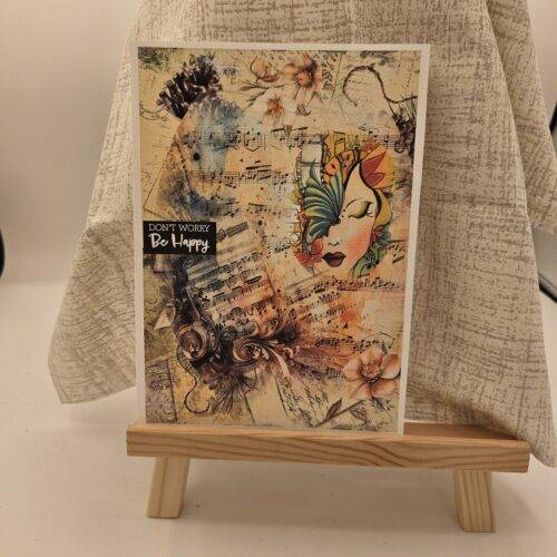 Don't Worry Be Happy Encouragement Card