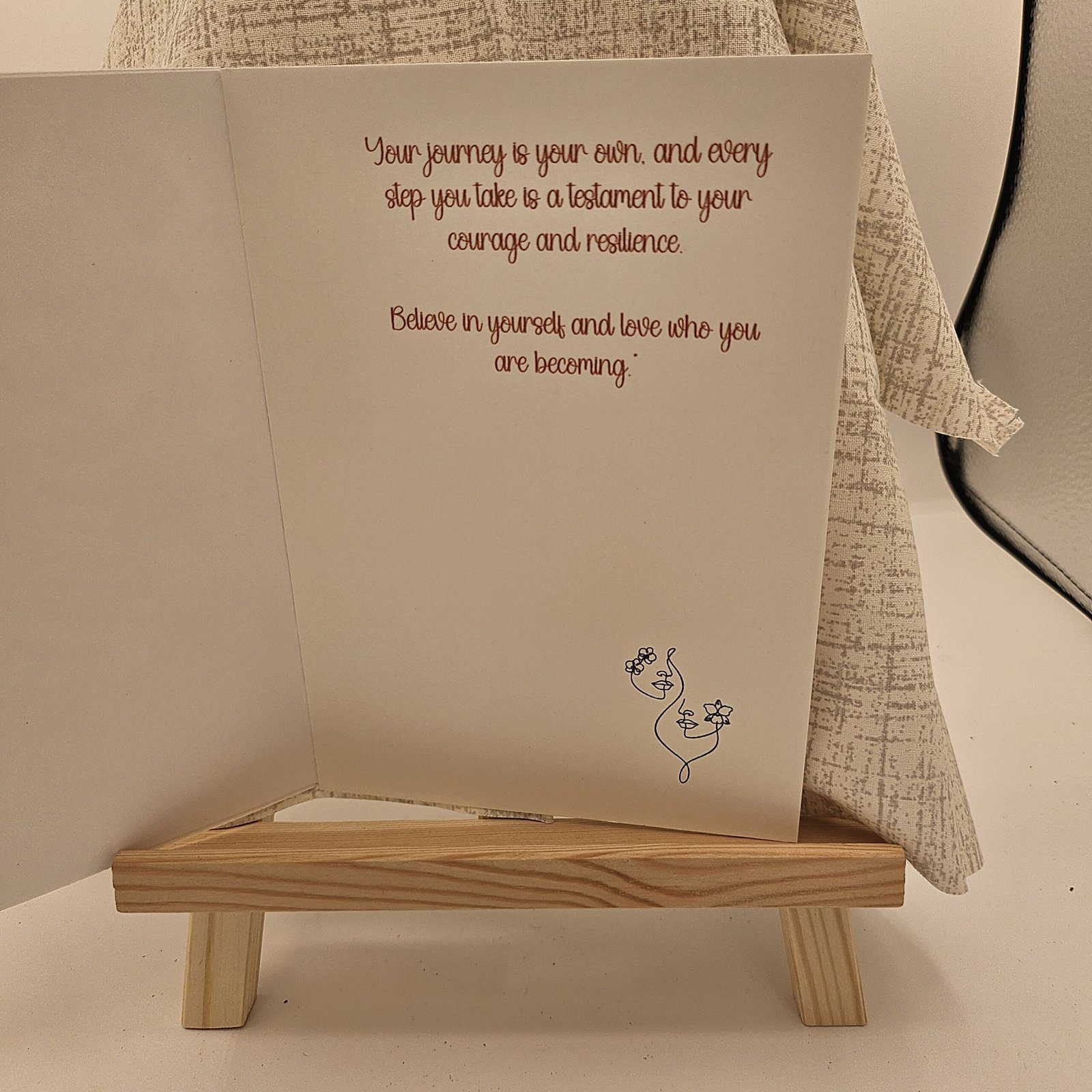 Don't Worry Be Happy Encouragement Card - Image 2