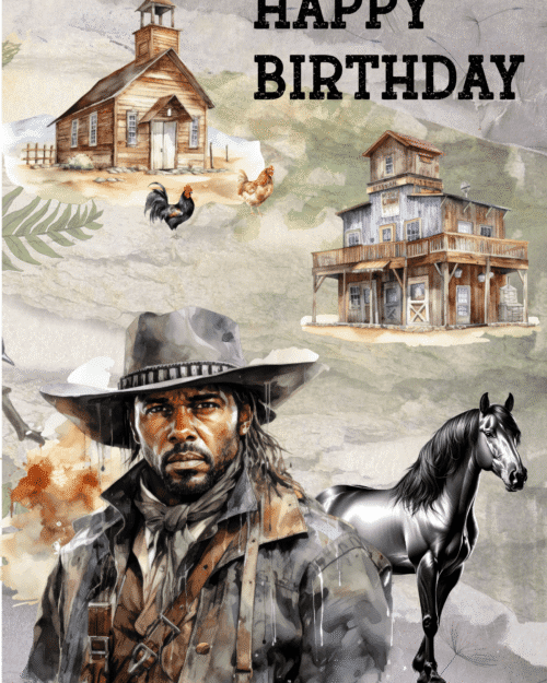 Western Series - Happy Birthday Card