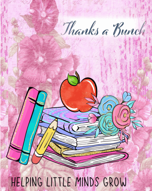 Teachers Thanks a Bunch Card Series