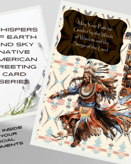 whispers of earth and sky native american greeting card series