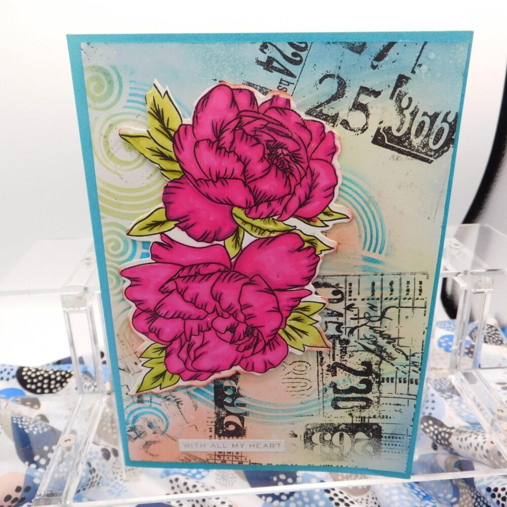 Happy Birthday Flowered Birthday Card