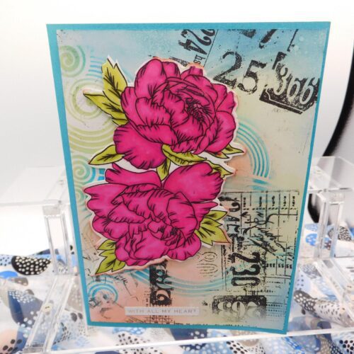 Happy Birthday Flowered Birthday Card