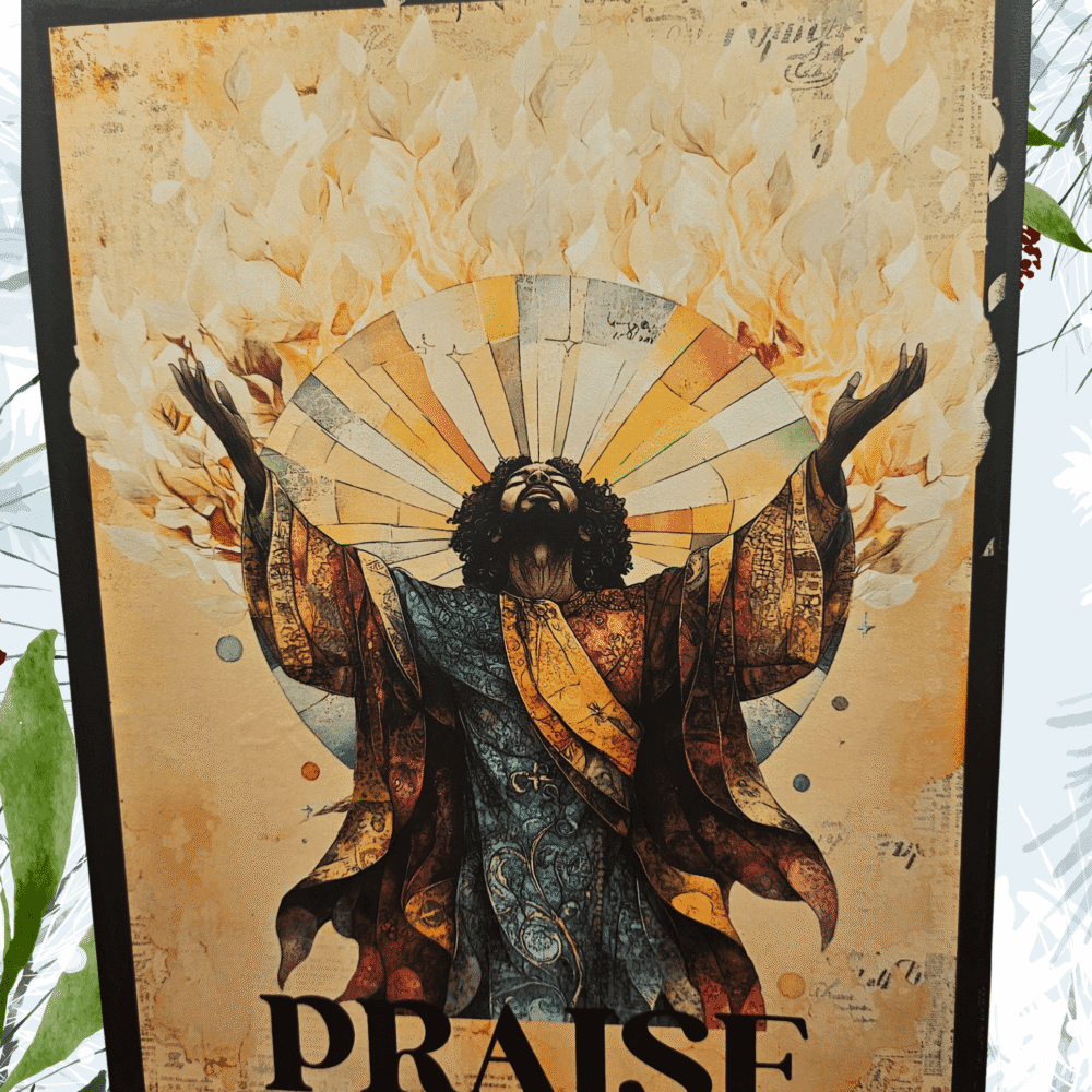 Lifted in Praise – Afrocentric Worship Wall Art