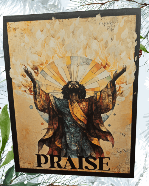 Lifted in Praise – Afrocentric Worship Wall Art