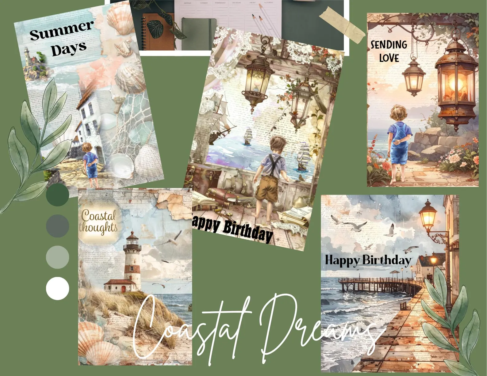 Coastal Dreams Greeting Cards