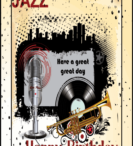 Jazz Men's Birthday Card