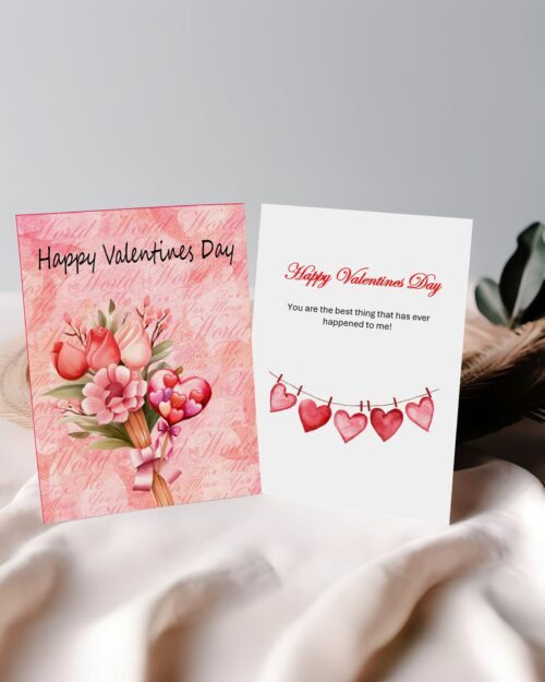 Be Mine Valentine Card | Artistic Love Greeting | Romantic Valentine’s Day Card | Modern Love Card