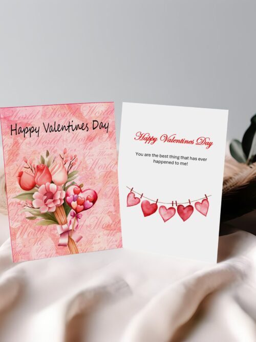 Be Mine Valentine Card | Artistic Love Greeting | Romantic Valentine’s Day Card | Modern Love Card