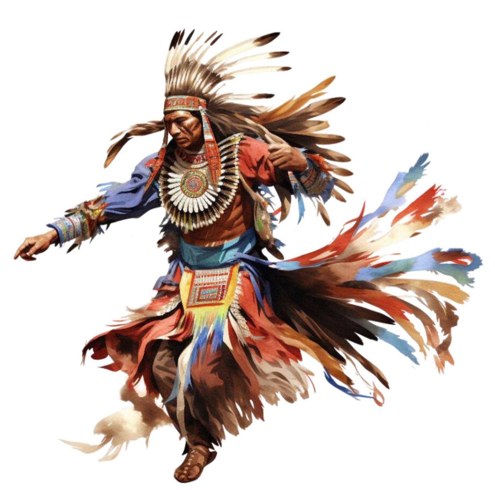 American Indian Warrior & Chief Coasters – Native Inspired Drink Coasters, Cultural Art Table Décor