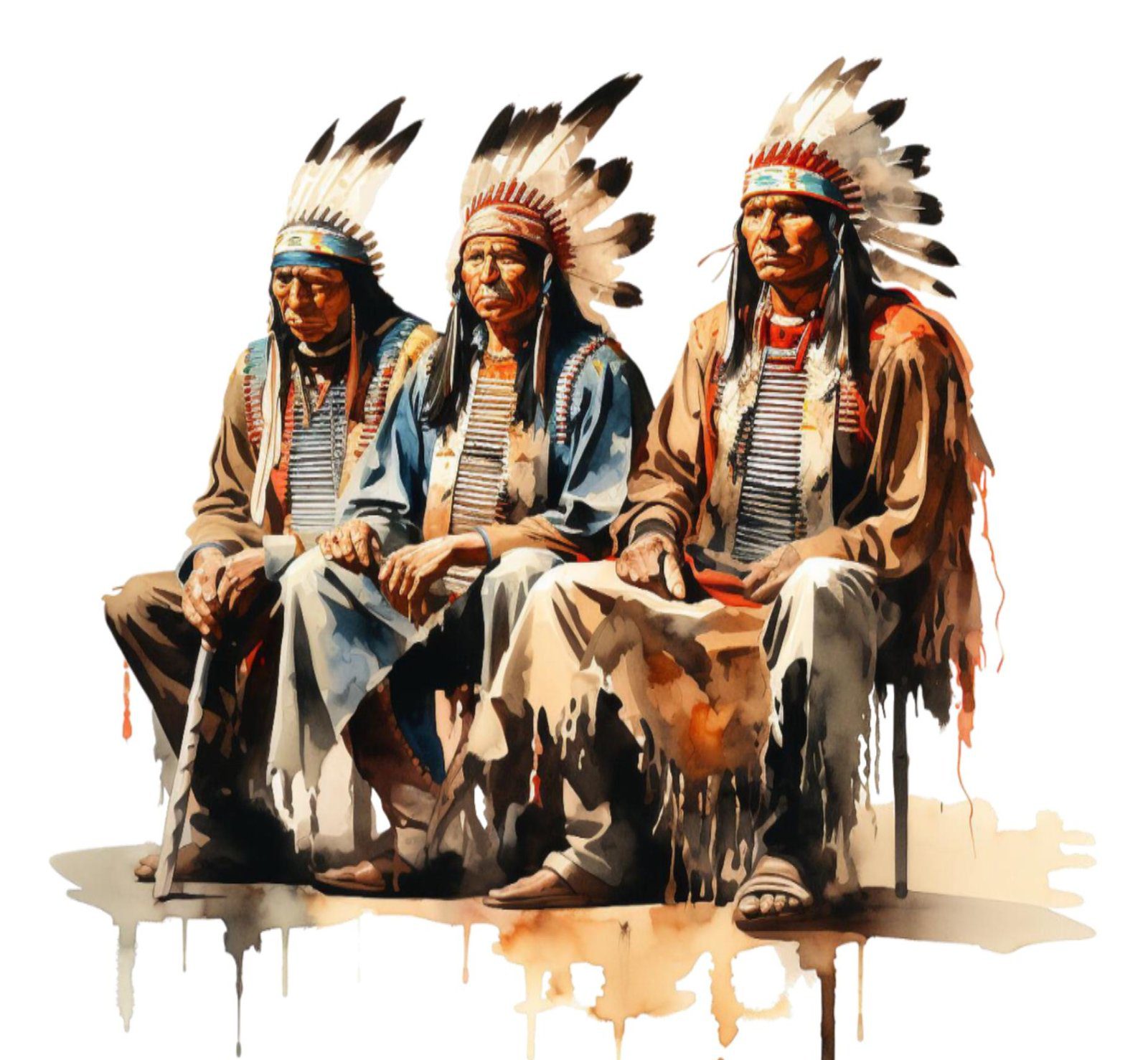 American Indian Warrior & Chief Coasters – Native Inspired Drink Coasters, Cultural Art Table Décor - Image 4