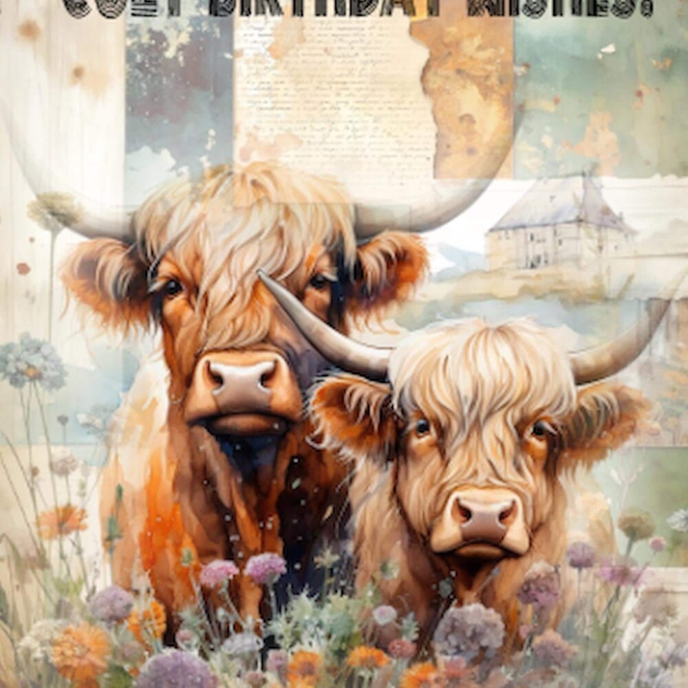 Buffalo Birthday | Cozy Animal | Farm Animal Greeting Cards