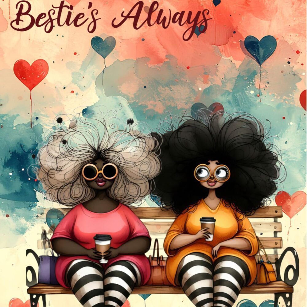 Galentine's Day Card | Friendship Gift, Bestie Always (5x7)