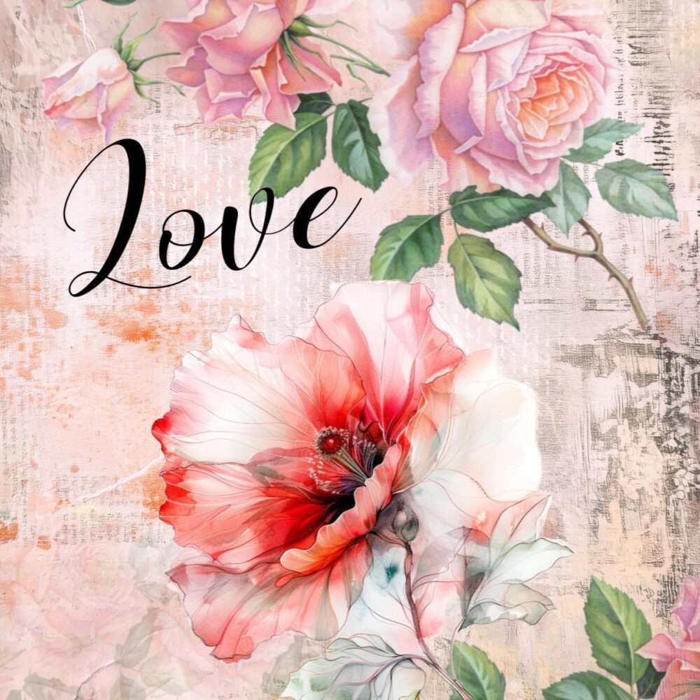 Floral Birthday Card | Painterly Flower Art