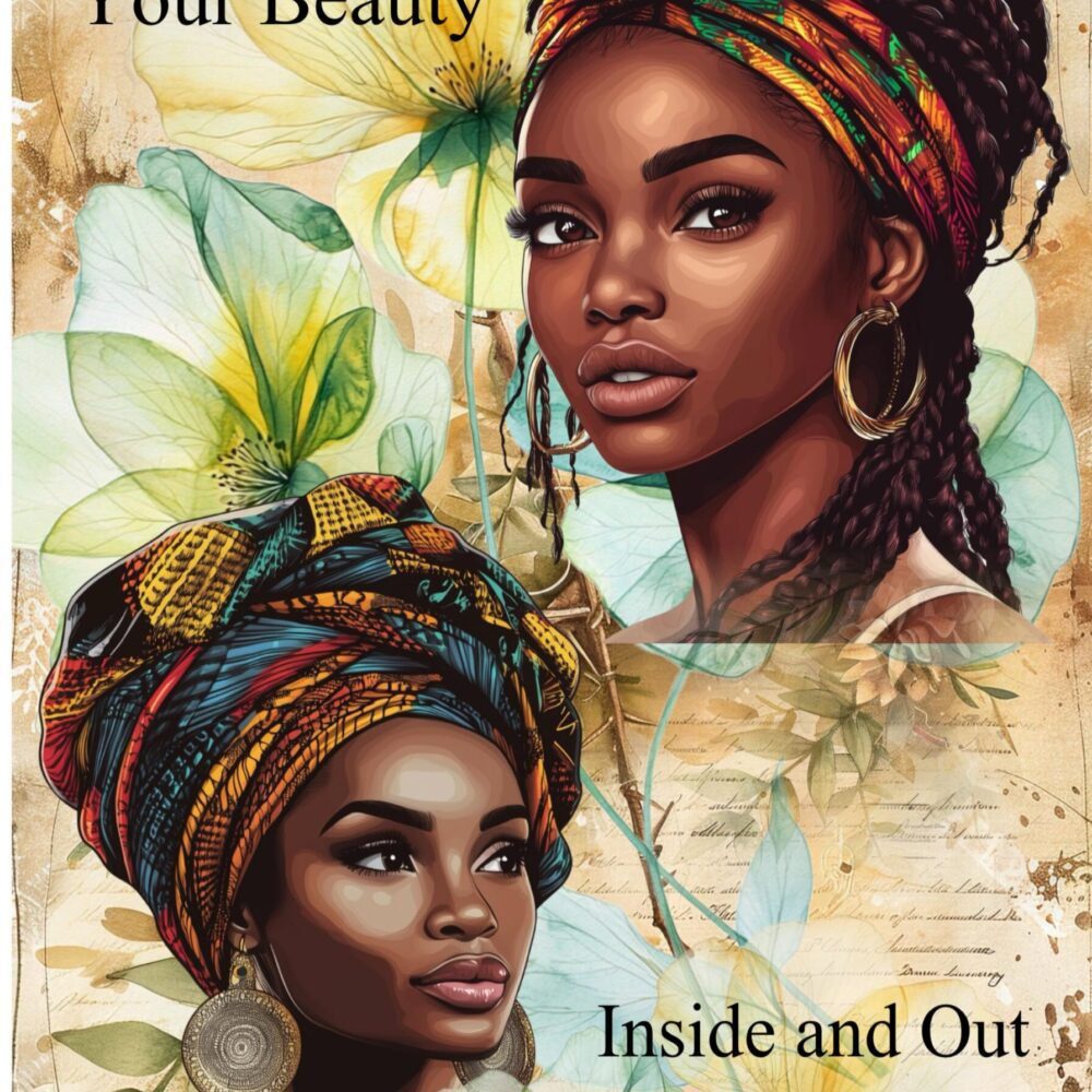 Elegant Black Woman Art Birthday Card – African American