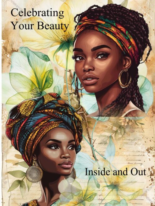 Elegant Black Woman Art Birthday Card – African American