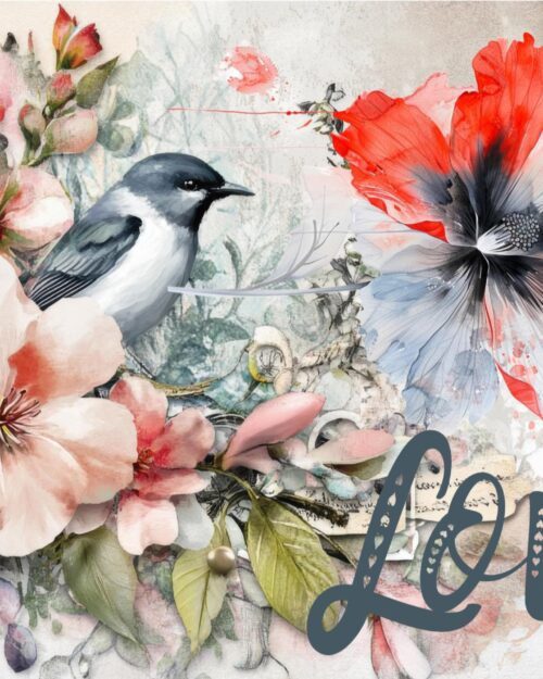 Floral Birthday Card | Painterly Flower Art Greeting