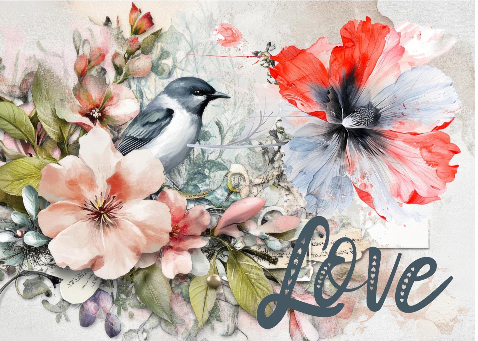 Floral Birthday Card | Painterly Flower Art Greeting