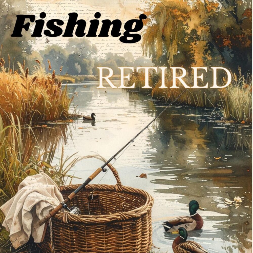 Gone Fishing Retirement Card | Outdoor Scene Greeting Card