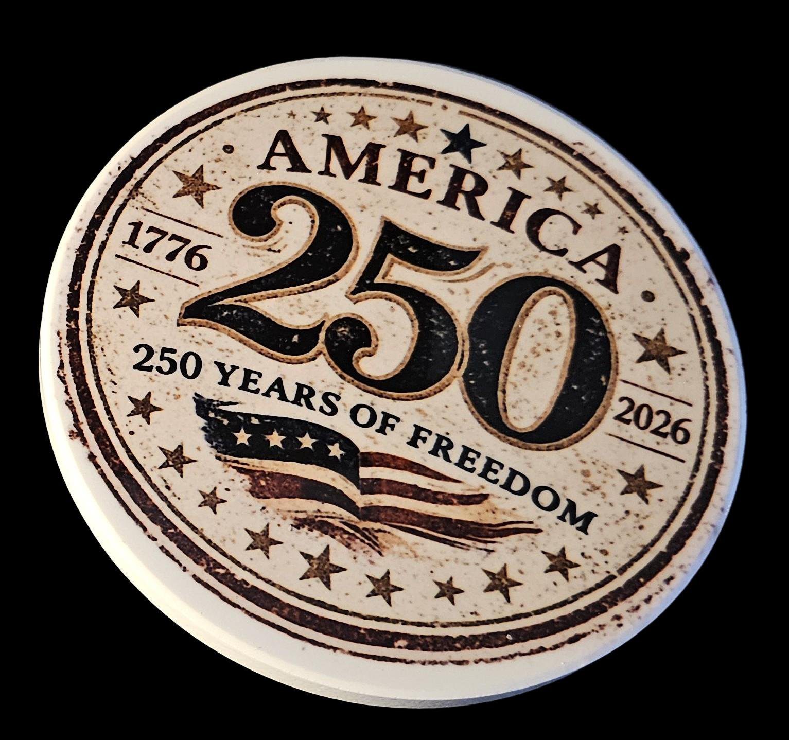 America 250 commemorative Coaster | 1776–2026 | 250 Years of Freedom | Patriotic Keepsake Decor - Image 4