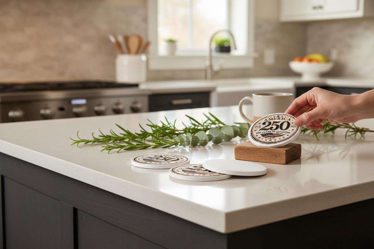 America 250 commemorative Coaster | 1776–2026 | 250 Years of Freedom | Patriotic Keepsake Decor - Image 5