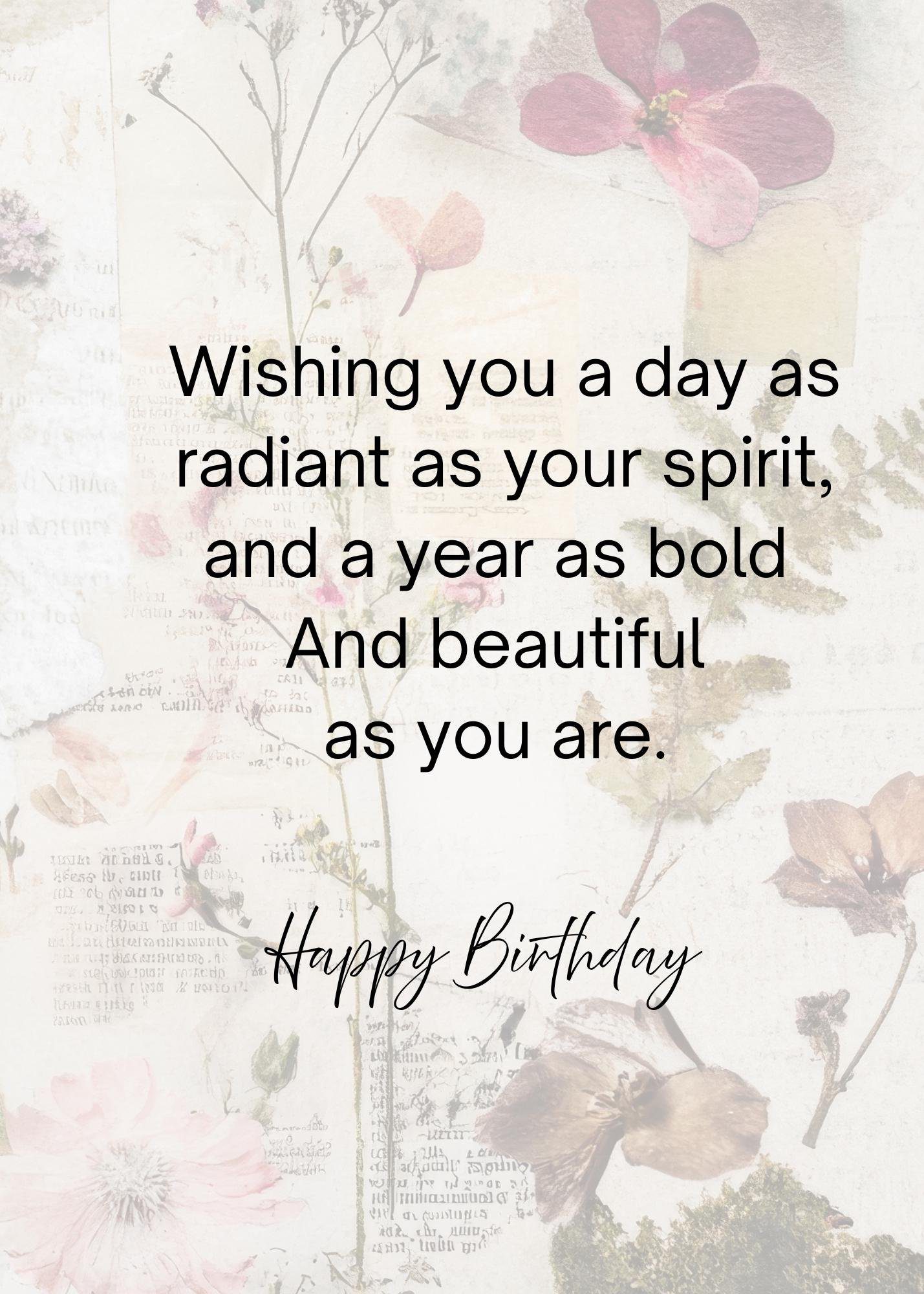 Floral Birthday Card | Painterly Flower Art Greeting - Image 2