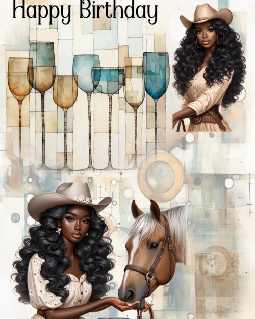 Cow Girl All Occasion Greeting Card