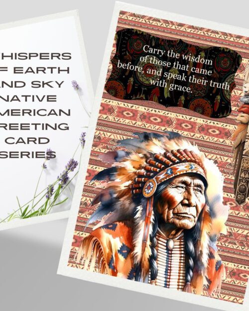Whispers of Earth and Sky Native American Greeting Card Series
