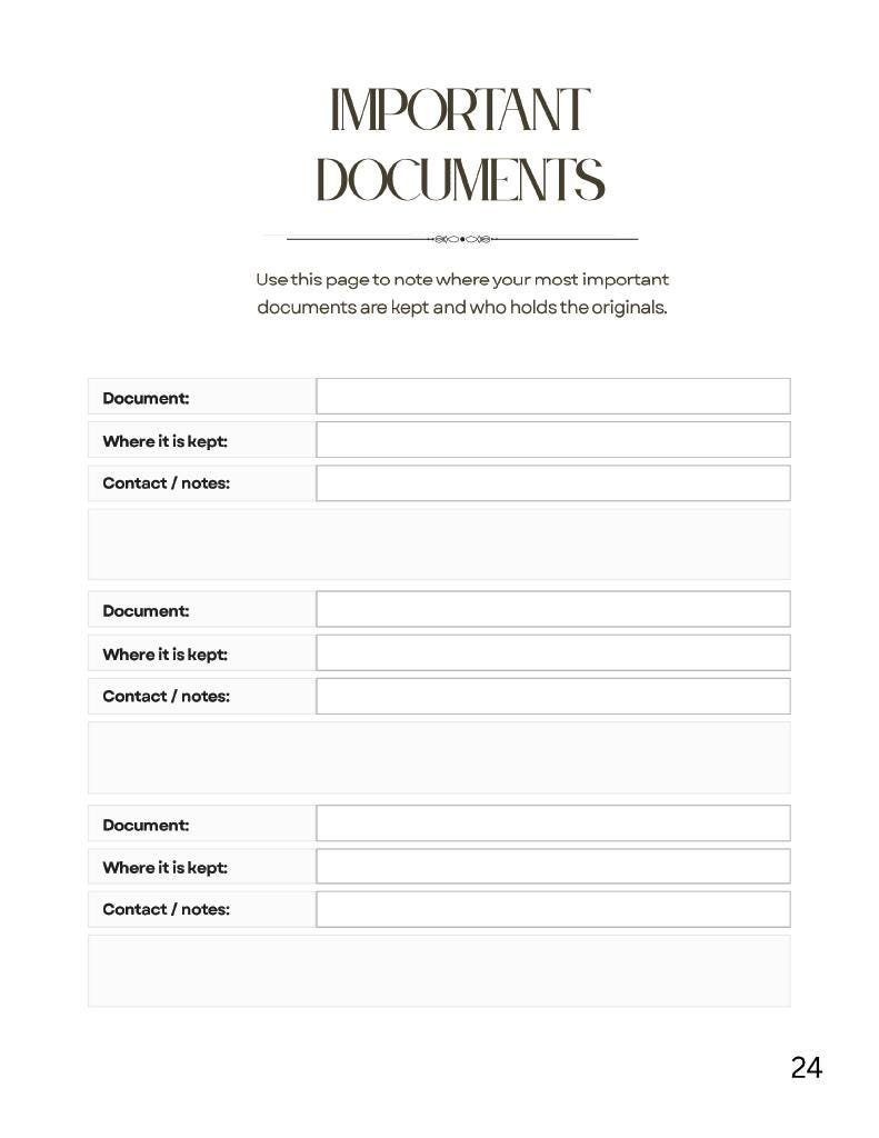 Peaceful Transitions End of Life Transition & Legacy Planner | Printable Final Wishes Organizer - Image 10