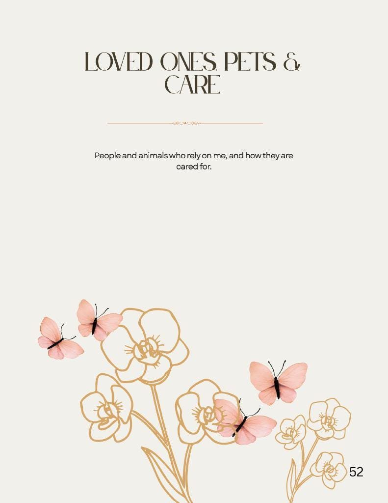 Peaceful Transitions End of Life Transition & Legacy Planner | Printable Final Wishes Organizer - Image 14