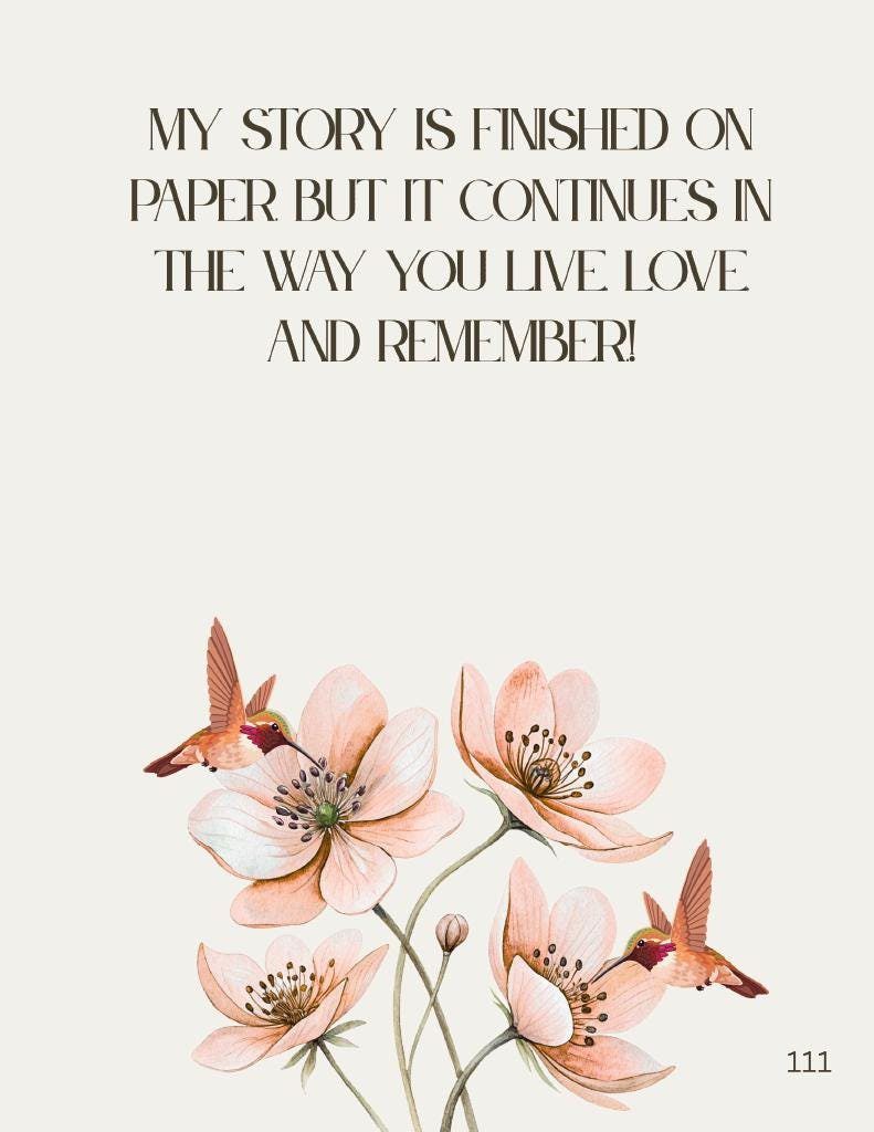 Peaceful Transitions End of Life Transition & Legacy Planner | Printable Final Wishes Organizer - Image 20