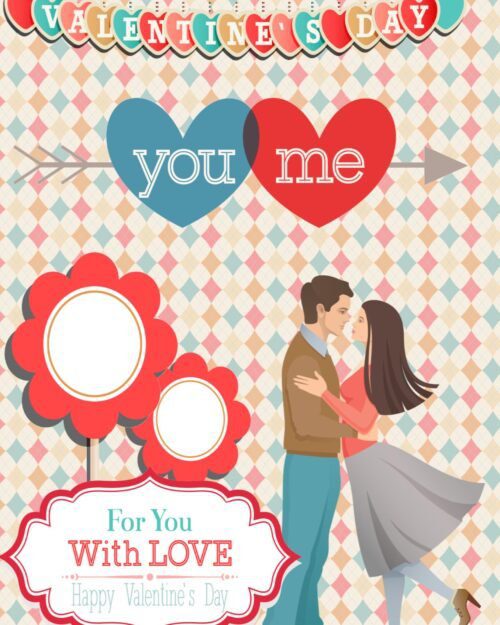 Retro Valentine’s Day Card | Love Valentine | Cute Valentine Greeting | Happy Valentine’s Day