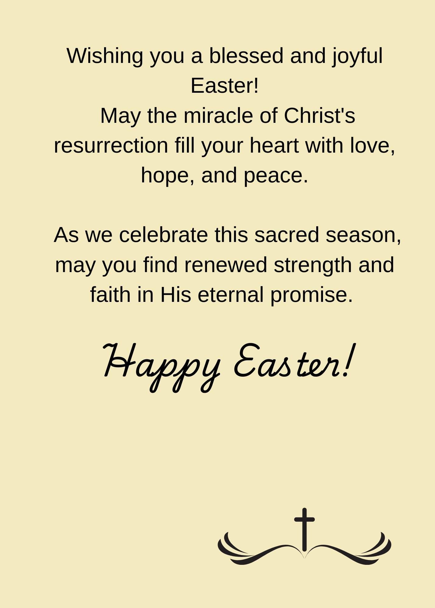 Christian Easter Card | He Is Risen Sunrise Cross Greeting - Image 2