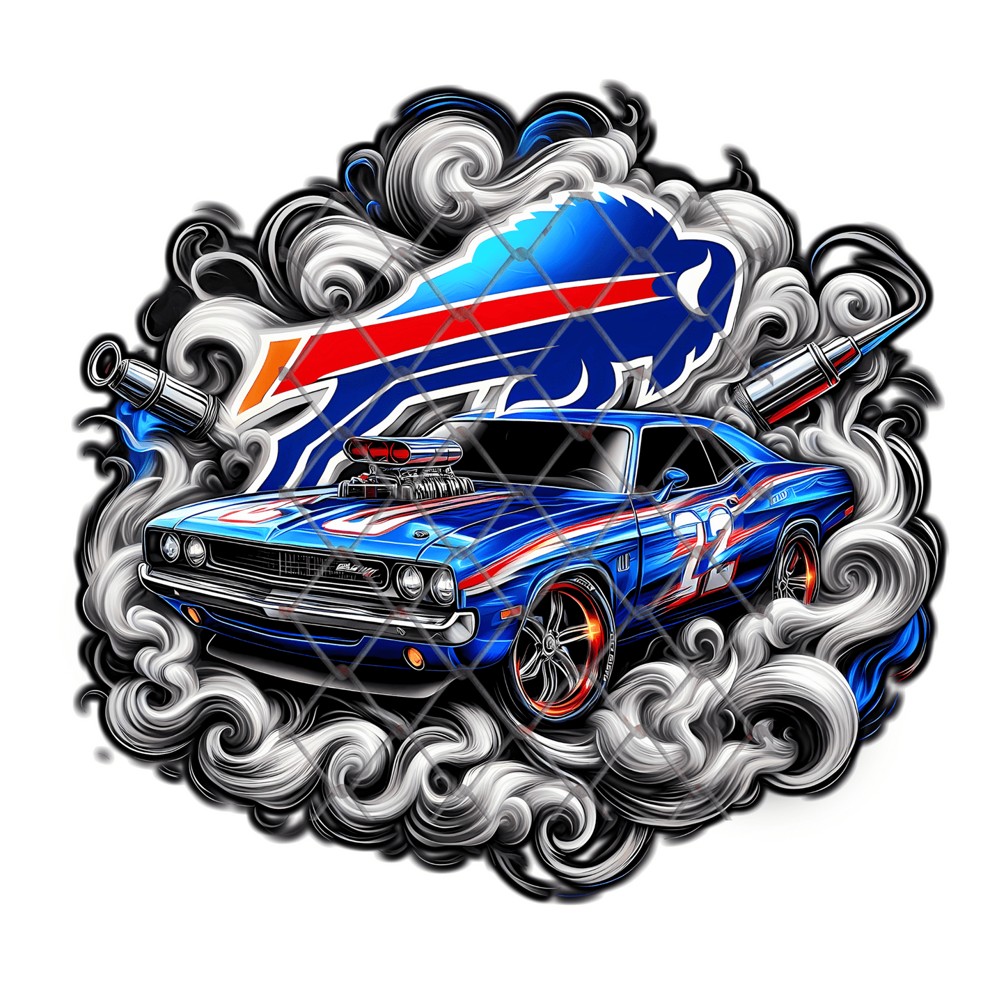 Football Team Car Shirt, Muscle Car Sports Tee, Custom Fan Gear Shirt, Game Day Shirt, Football Fan Gift, Street Style Sports Tee, Sublimation Shirt - Image 29