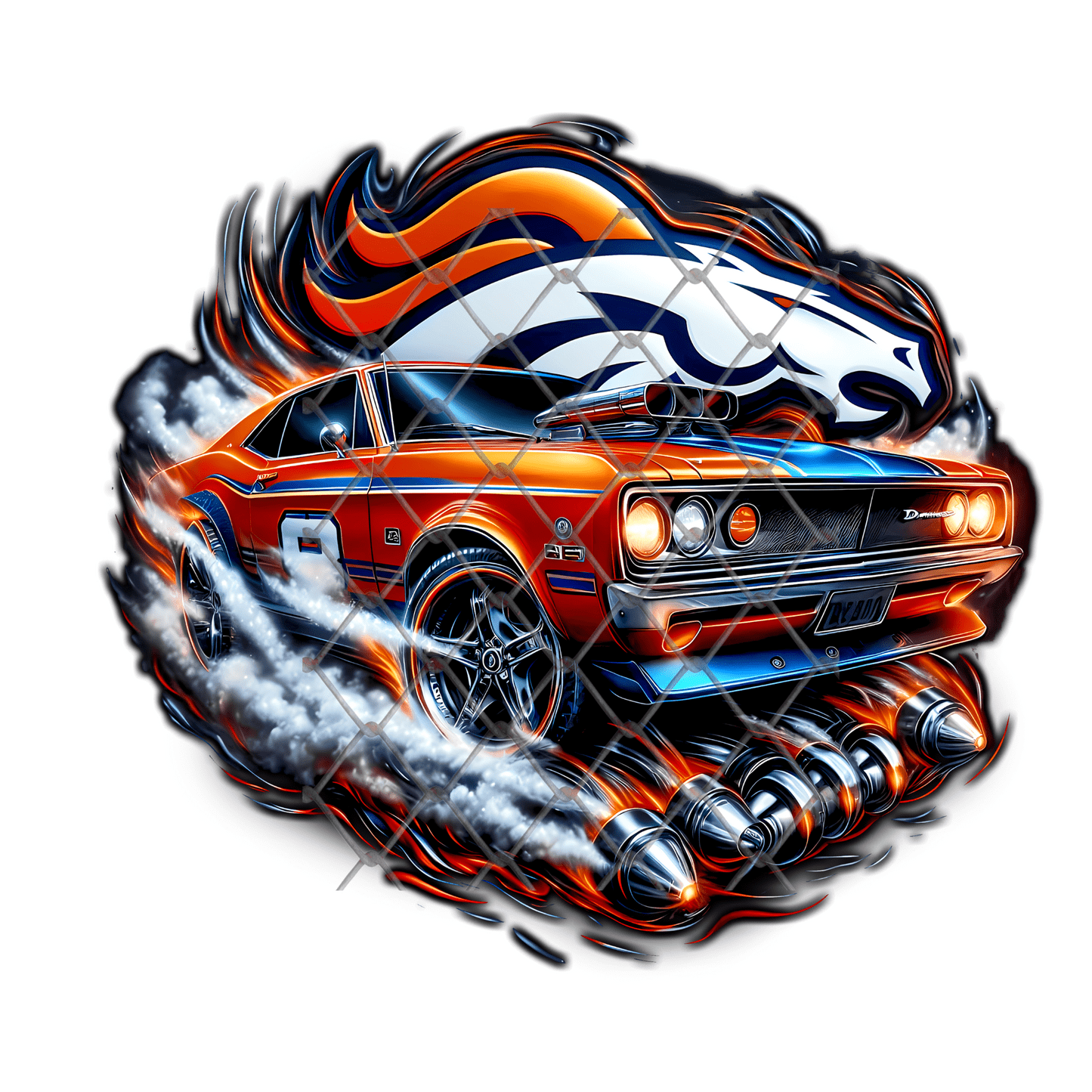 Football Team Car Shirt, Muscle Car Sports Tee, Custom Fan Gear Shirt, Game Day Shirt, Football Fan Gift, Street Style Sports Tee, Sublimation Shirt - Image 28