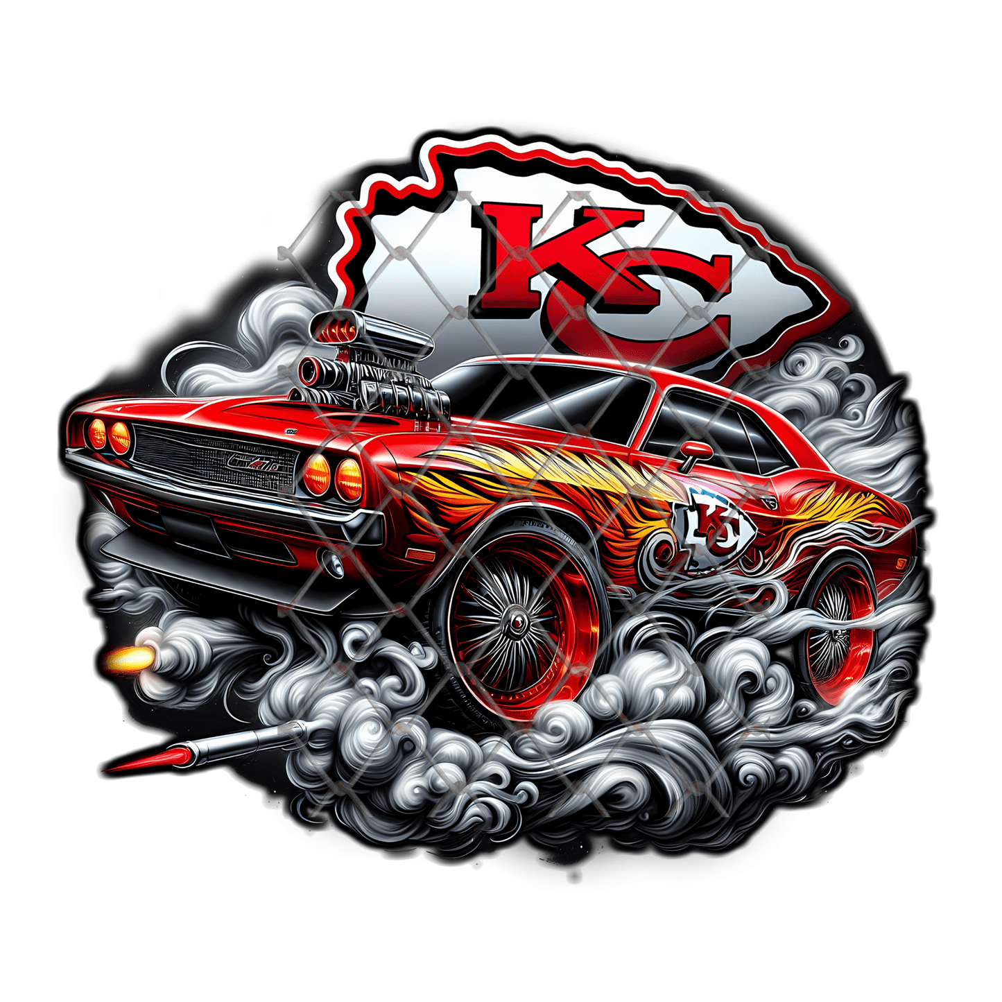 Football Team Car Shirt, Muscle Car Sports Tee, Custom Fan Gear Shirt, Game Day Shirt, Football Fan Gift, Street Style Sports Tee, Sublimation Shirt - Image 26