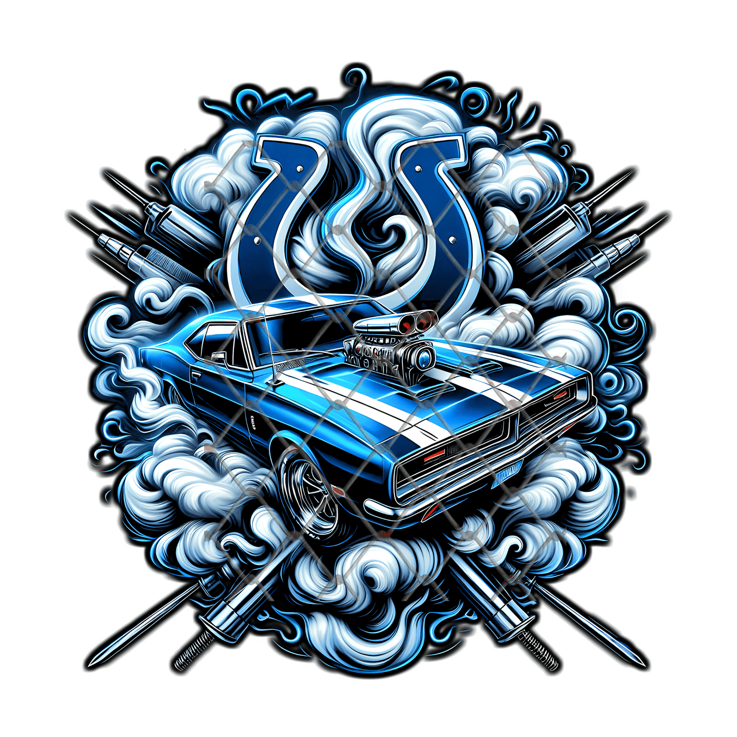 Football Team Car Shirt, Muscle Car Sports Tee, Custom Fan Gear Shirt, Game Day Shirt, Football Fan Gift, Street Style Sports Tee, Sublimation Shirt - Image 25
