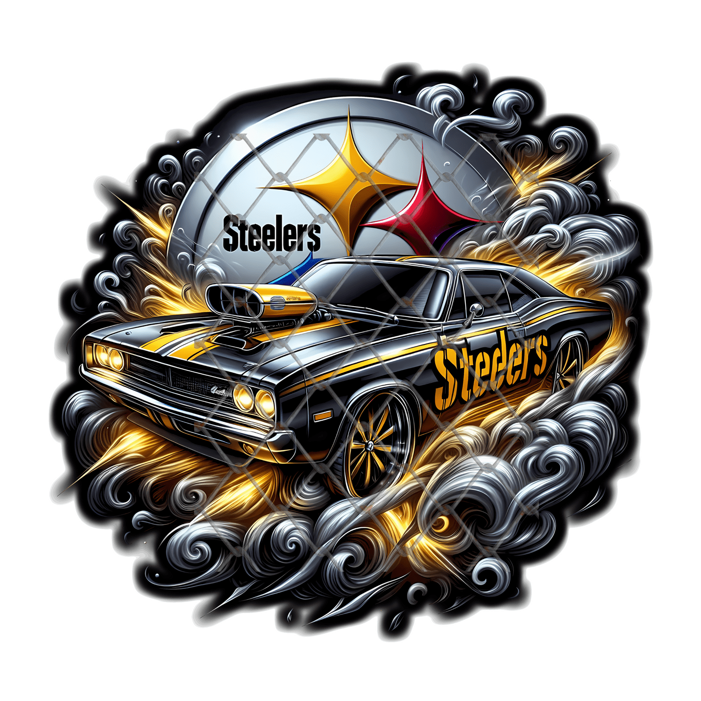 Football Team Car Shirt, Muscle Car Sports Tee, Custom Fan Gear Shirt, Game Day Shirt, Football Fan Gift, Street Style Sports Tee, Sublimation Shirt - Image 7