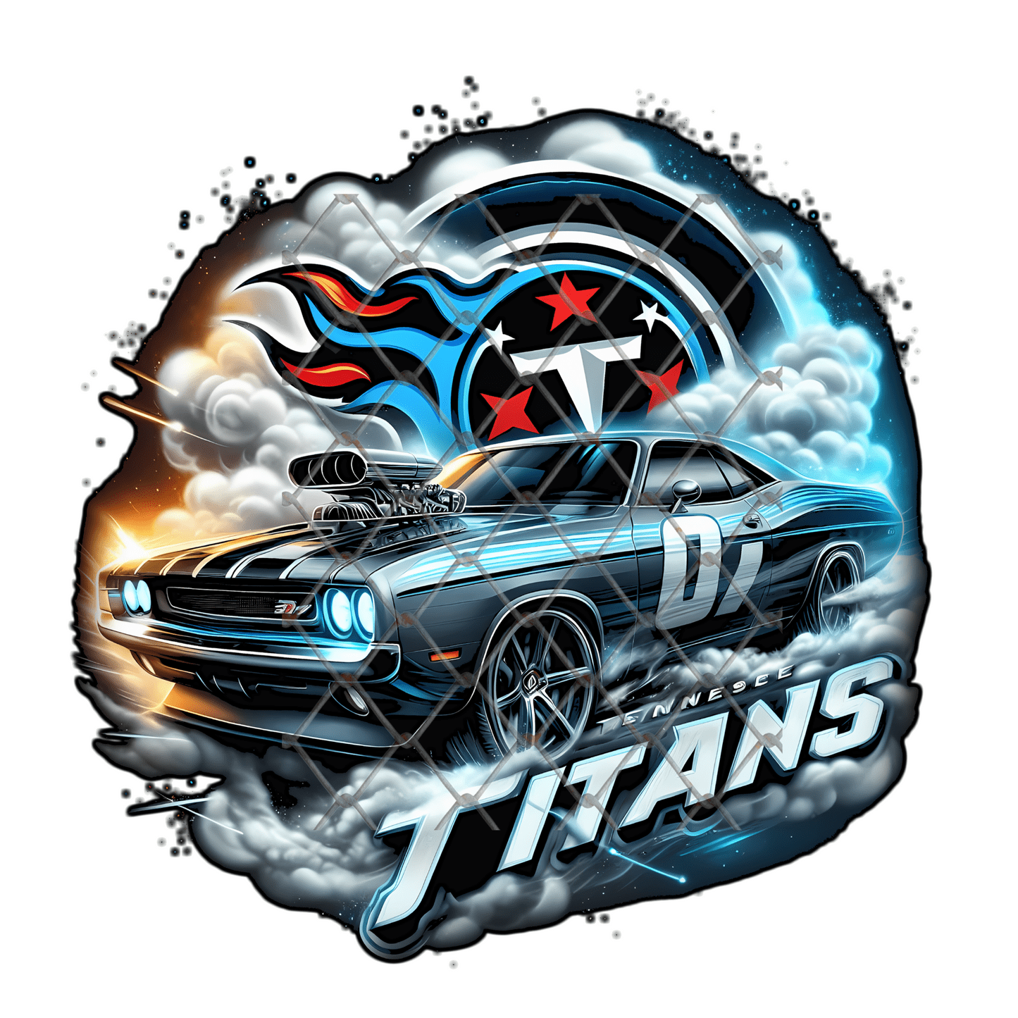 Football Team Car Shirt, Muscle Car Sports Tee, Custom Fan Gear Shirt, Game Day Shirt, Football Fan Gift, Street Style Sports Tee, Sublimation Shirt - Image 2