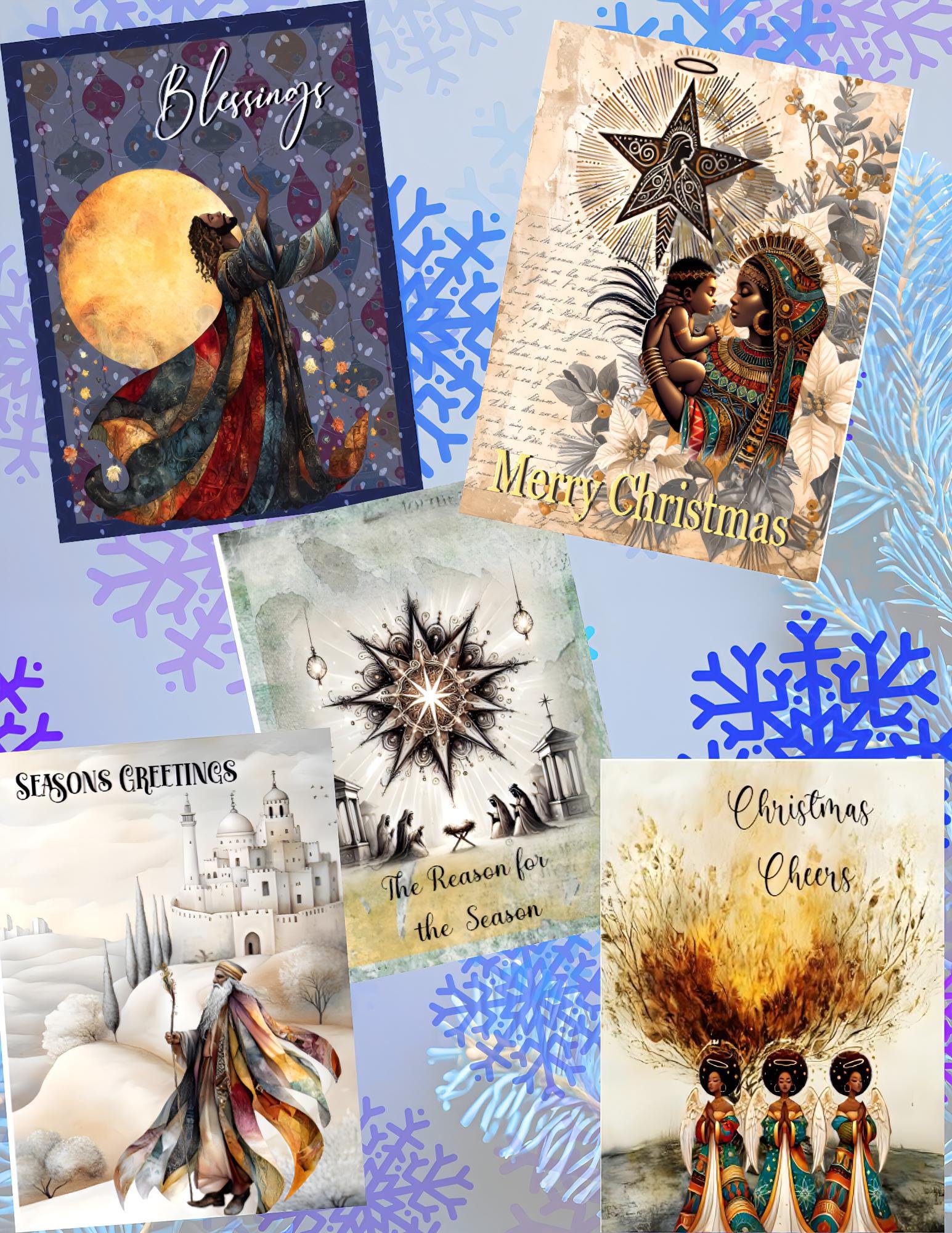African American Christmas Card Set - Image 7