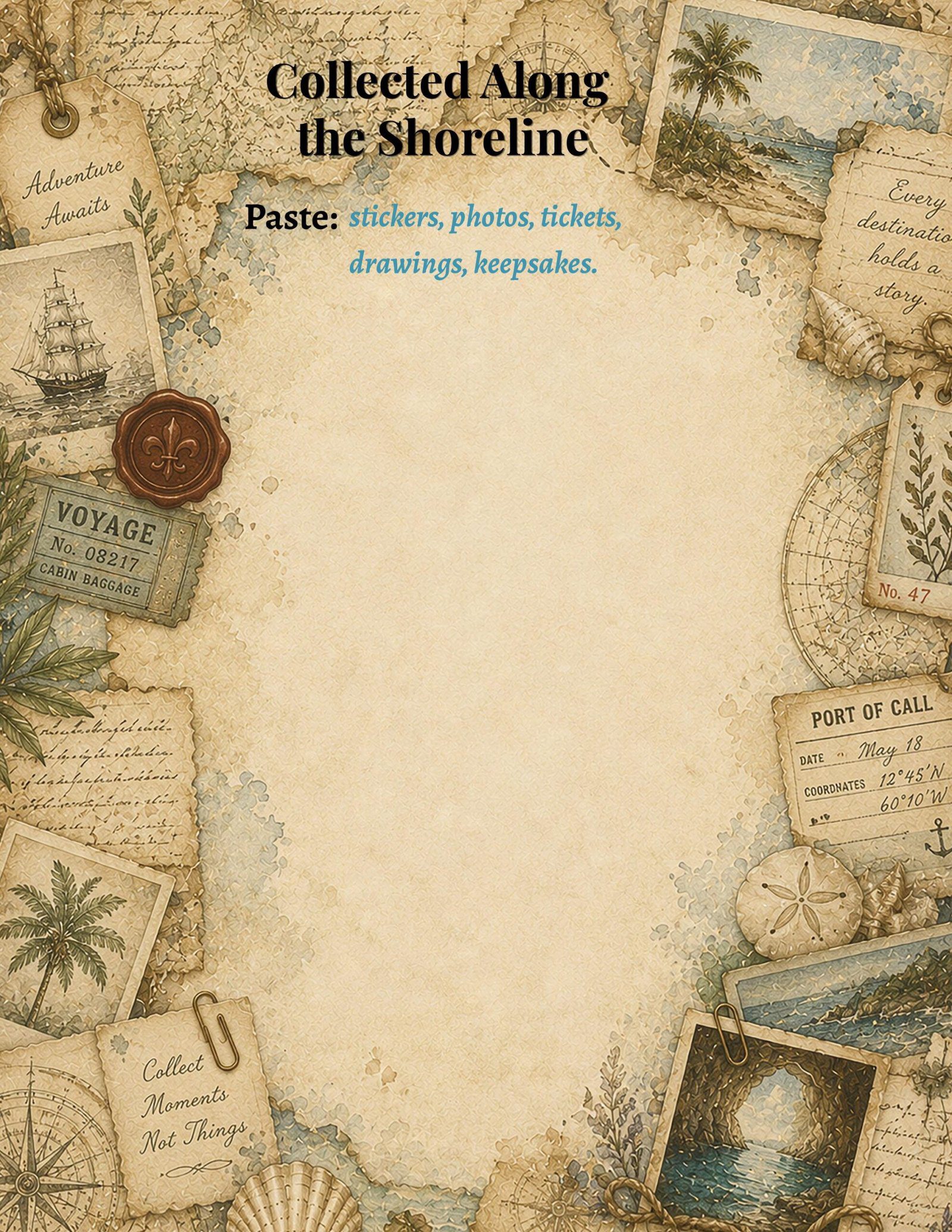 Captain Starling's Explorer Journal | Printable Kids Adventure Journal PDF | Writing & Drawing Journal | Treasure Harbor Tales | Ages 3-8 - Image 7